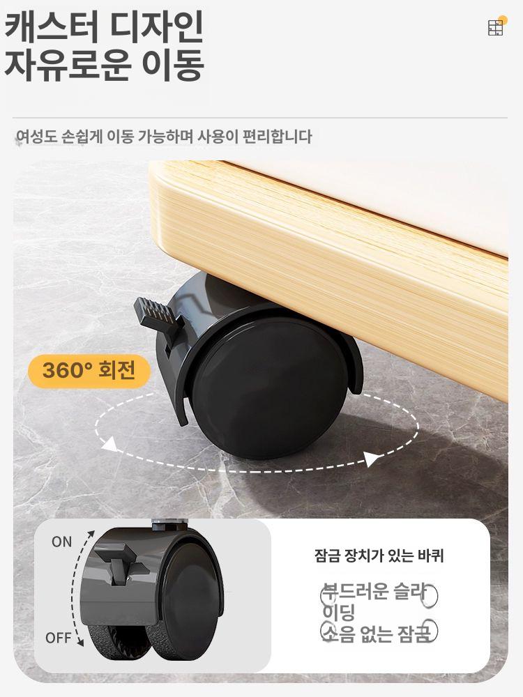 이동식 프린터 테이블 수납 받침대 복합기 사무실 정리 다이 선반 - 상세 이미지 4