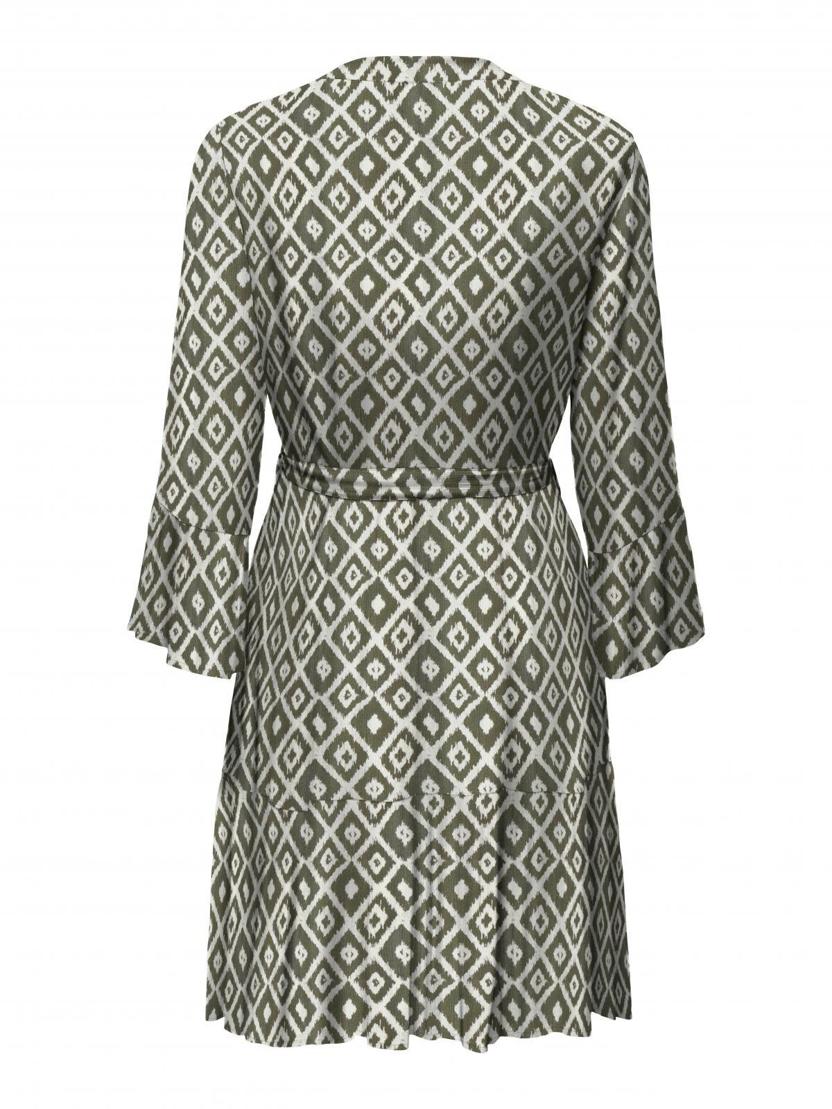 온리 패턴 브이넥 벨트 미니 원피스 15320417_1927_1188606 GREEN / GRAPE LEAF - 상세 이미지 4