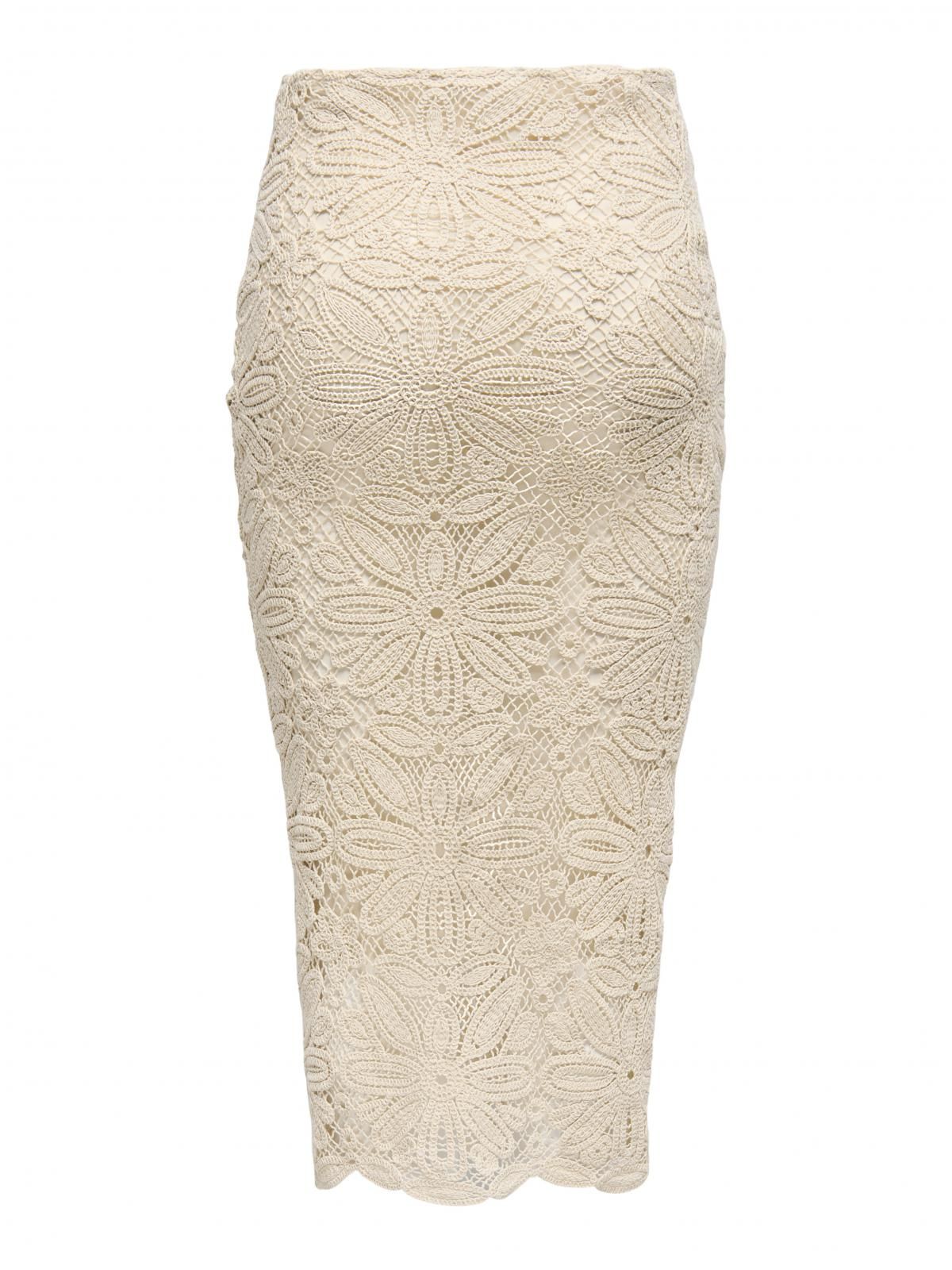 온리 레이스 롱 스커트 코튼 베이지 15344887_38 BEIGE / BEIGE - 상세 이미지 4