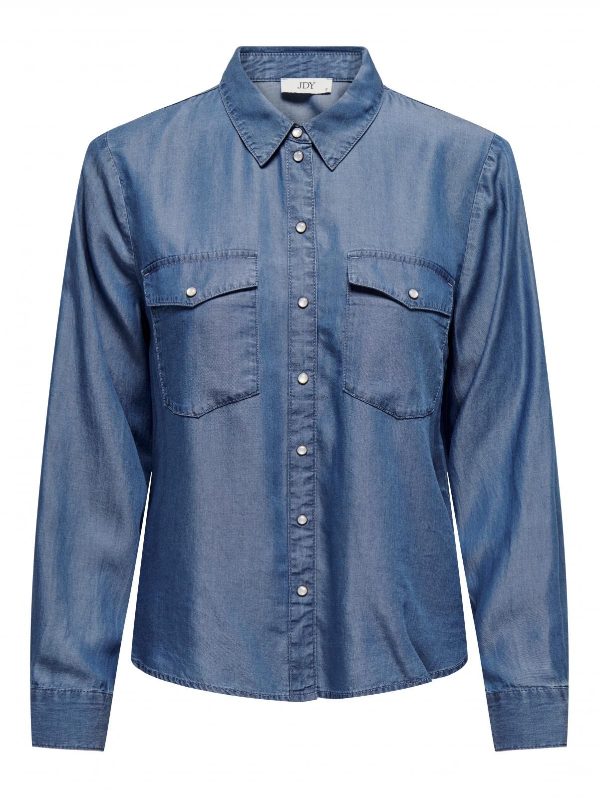 제이디와이 테크니컬 데님 긴팔 셔츠 15317274_2115 BLUE / MEDIUM BLUE DENIM - 상세 이미지 3