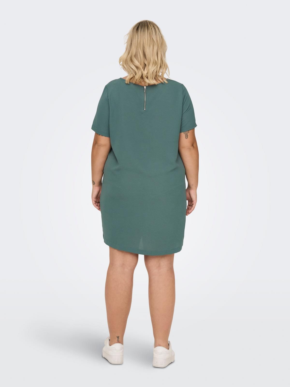 온리 데일리 루즈핏 미니 원피스 반팔 15299253_1469 GREEN / BALSAM GREEN - 상세 이미지 2