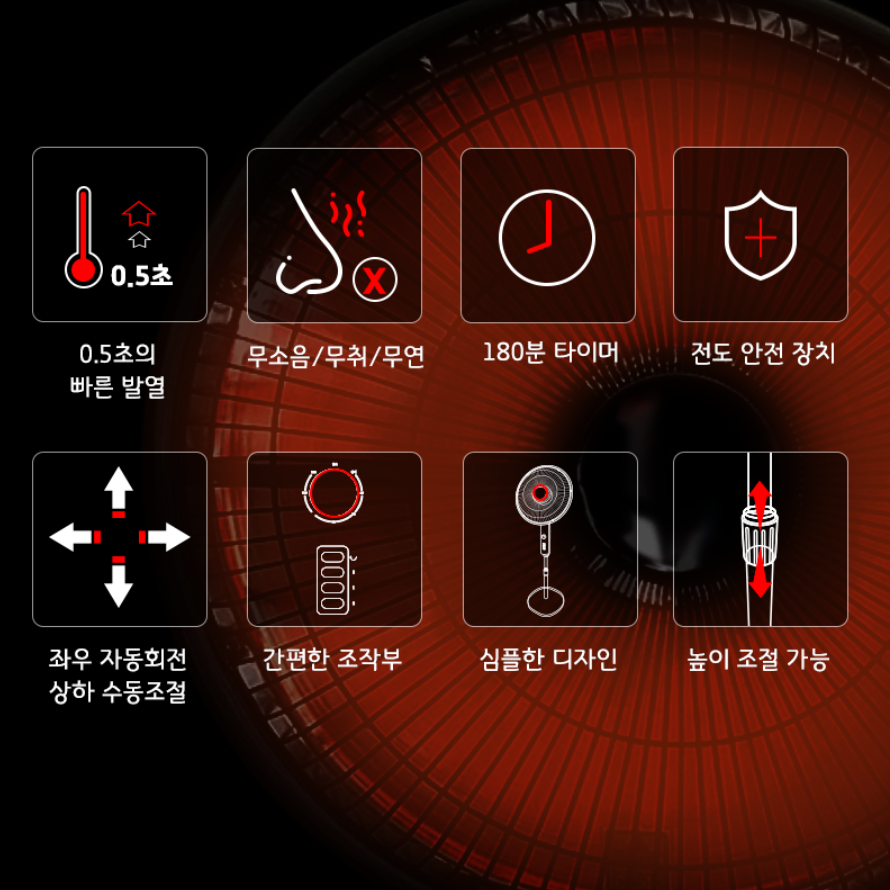 키큰 선풍기형 전기 히터 산업용 대형 스토브 사무실 난방기