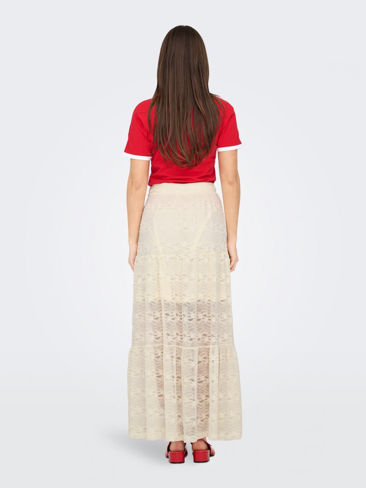 온리 레이스 밴딩 롱 스커트 코튼 15353206_13 GREY / BIRCH - 상세 이미지 2