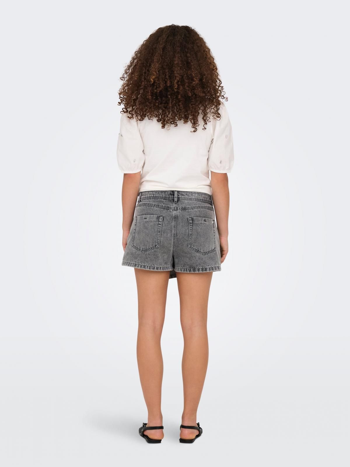 온리 버튼 디테일 데님 미니 스커트 15256608_2106 GREY / LIGHT GREY DENIM - 상세 이미지 2