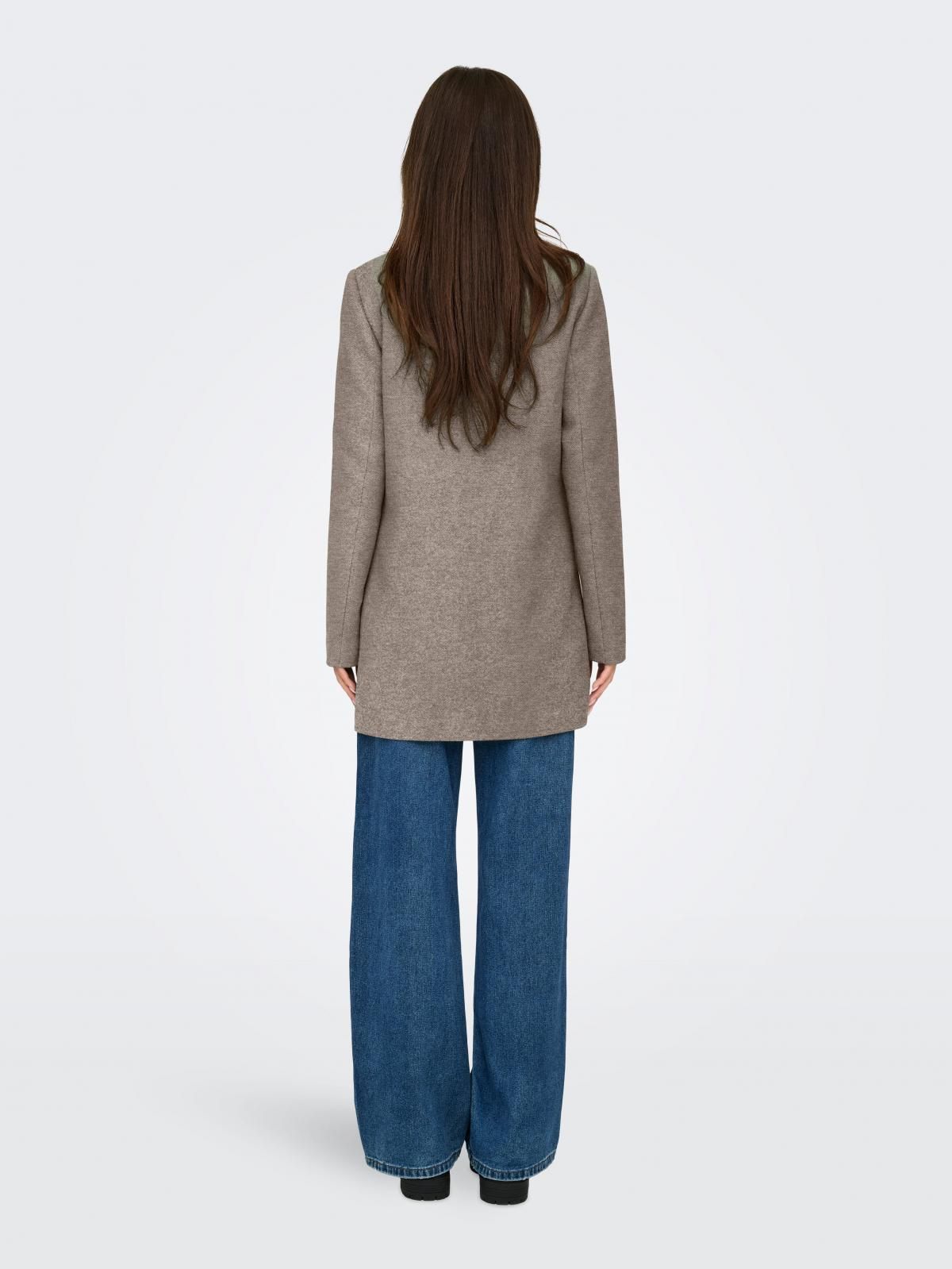 온리 더블버튼 하이넥 롱 코트 15321868_120_1106900 GREY / WALNUT - 상세 이미지 2
