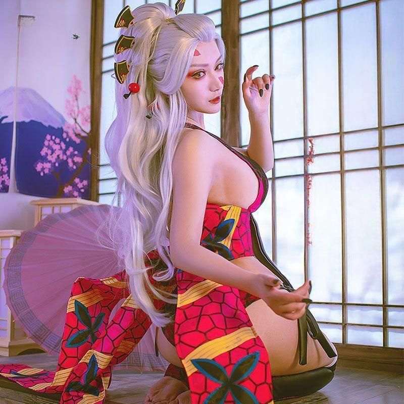 귀멸의 칼날 다키 코스프레 의상 고스트 애니 코스튬 - 상품 이미지