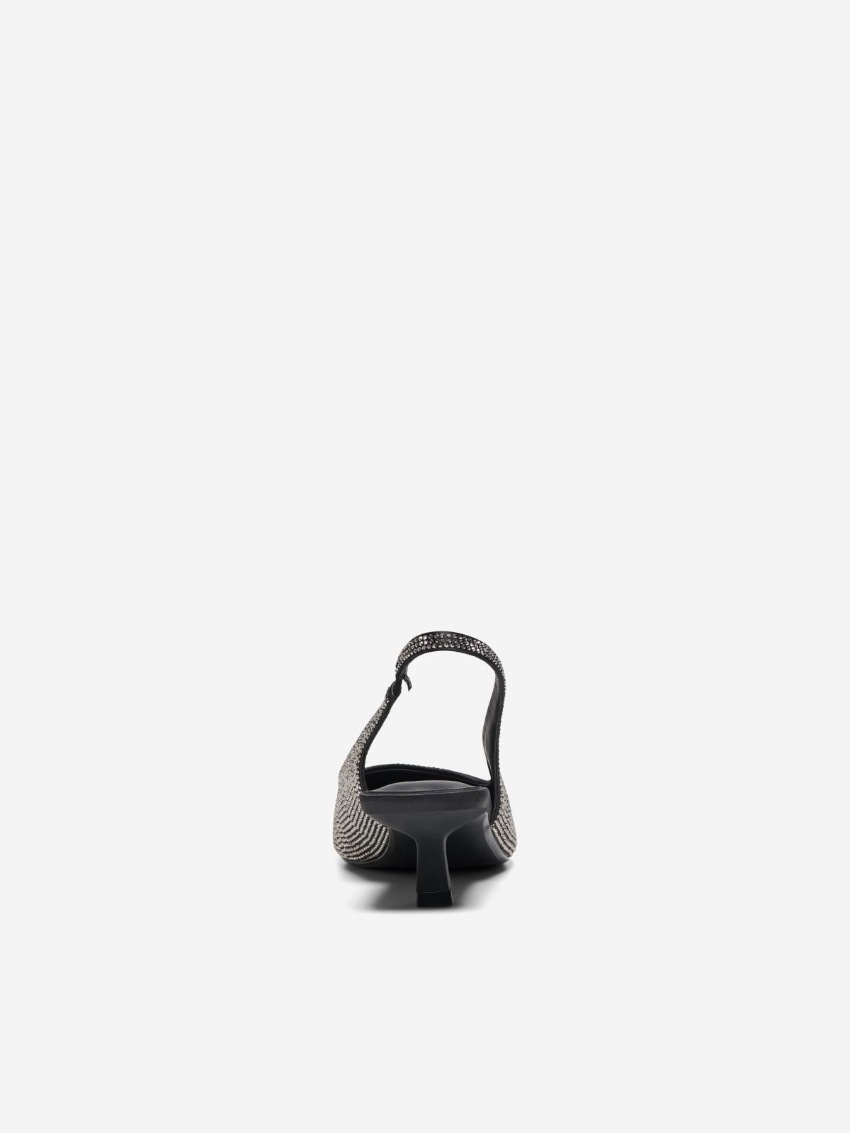 온리 글리터 슬링백 슈즈 키튼힐 15340946_2161 BLACK / BLACK - 상세 이미지 2