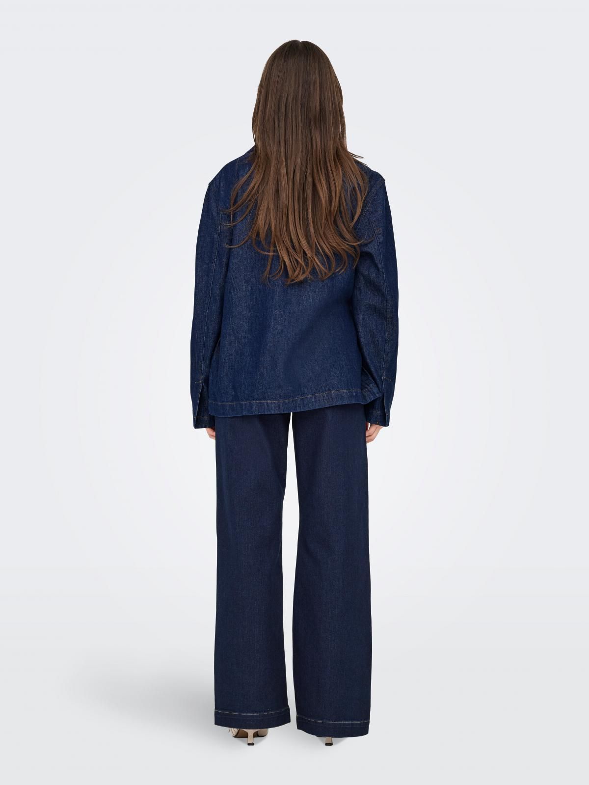 온리 테크니컬 다크 데님 랩 재킷 15352398_2114 BLUE / DARK BLUE DENIM - 상세 이미지 2