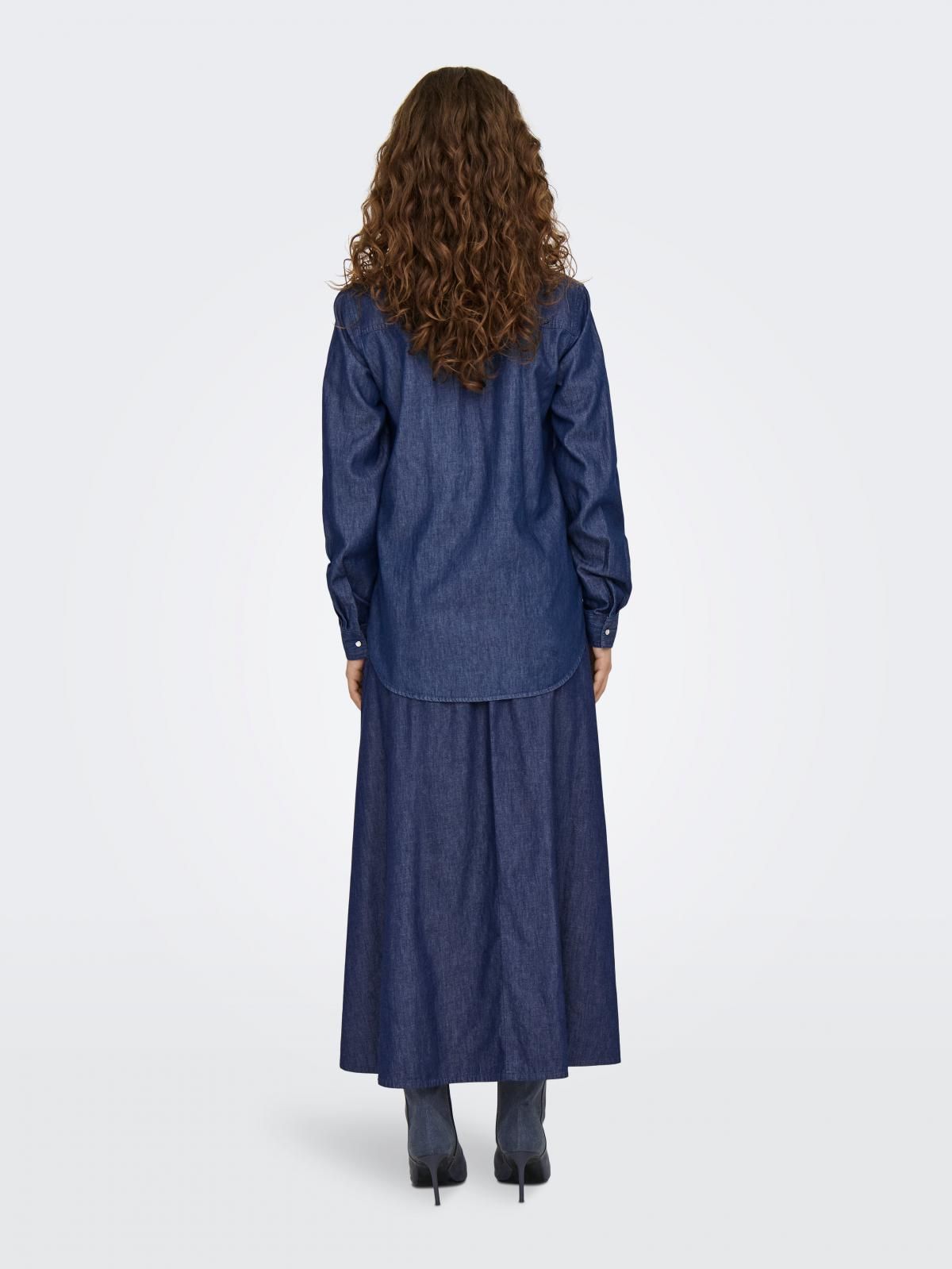 제이디와이 데님 루즈핏 긴팔 셔츠 15336906_2115 BLUE / MEDIUM BLUE DENIM - 상세 이미지 2