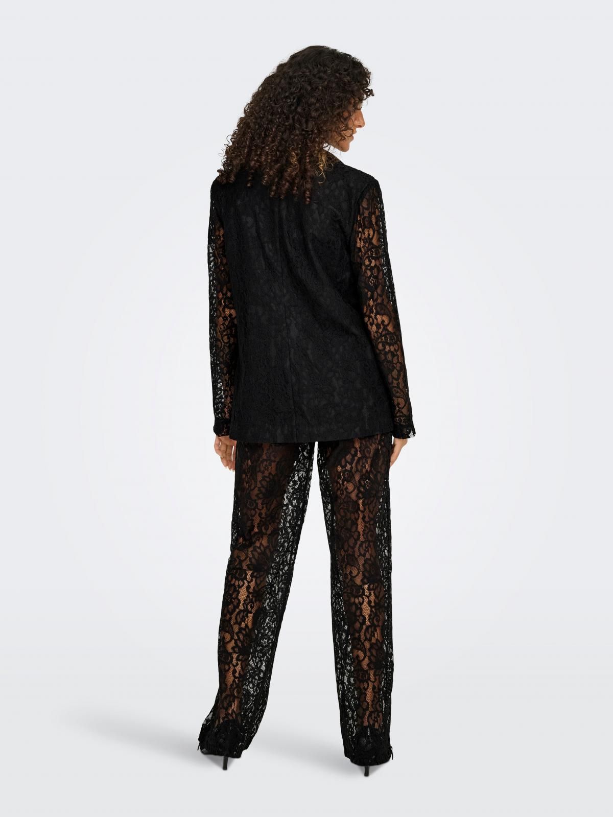 온리 테크니컬 레이스 블랙 테일러드 재킷 15358419_2161 BLACK / BLACK - 상세 이미지 2