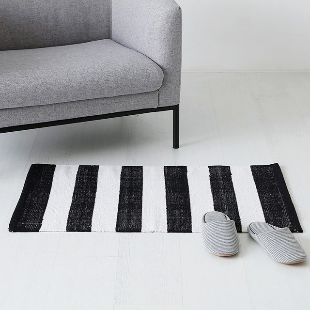 FRISON 러그 50x90 블랙 - 메인 이미지