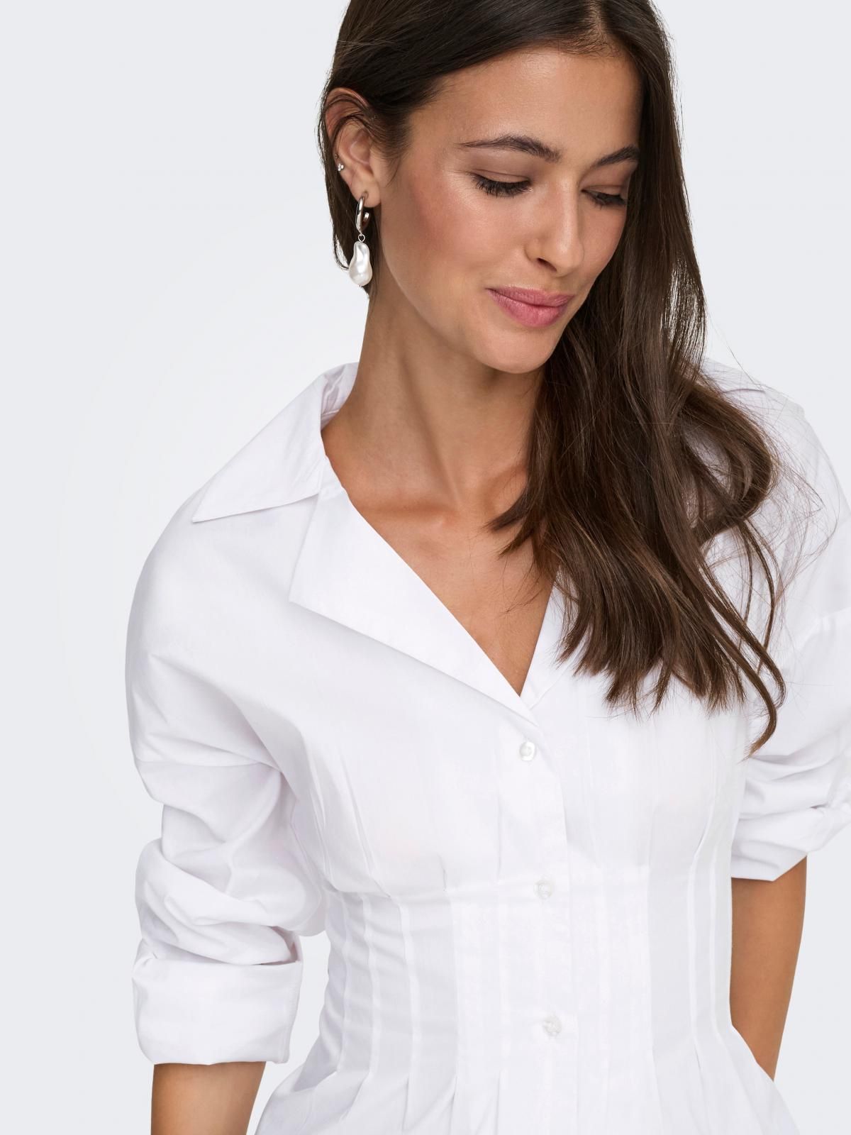 제이디와이 슬림핏 리조트카라 화이트 셔츠 15375041_2206 WHITE / WHITE 이미지 7