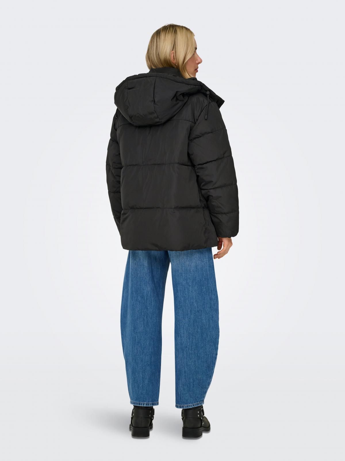 온리 테크니컬 숏 패딩 푸퍼 자켓 15294127_2161 BLACK / BLACK - 상세 이미지 2