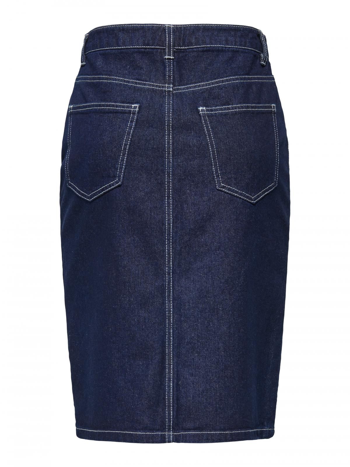 제이디와이 데님 미디 스커트 슬릿 포켓 15347528_2114 BLUE / DARK BLUE DENIM - 상세 이미지 4