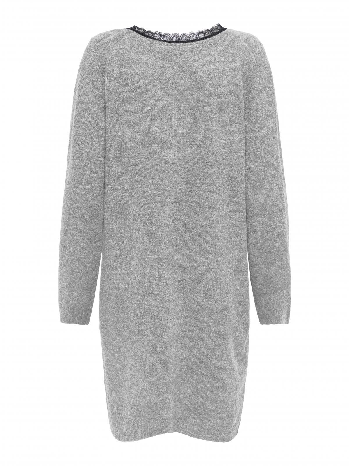 온리 니트 미니 원피스 레이스 디테일 15358612_2381_1224806 GREY / LIGHT GREY MELANGE - 상세 이미지 5