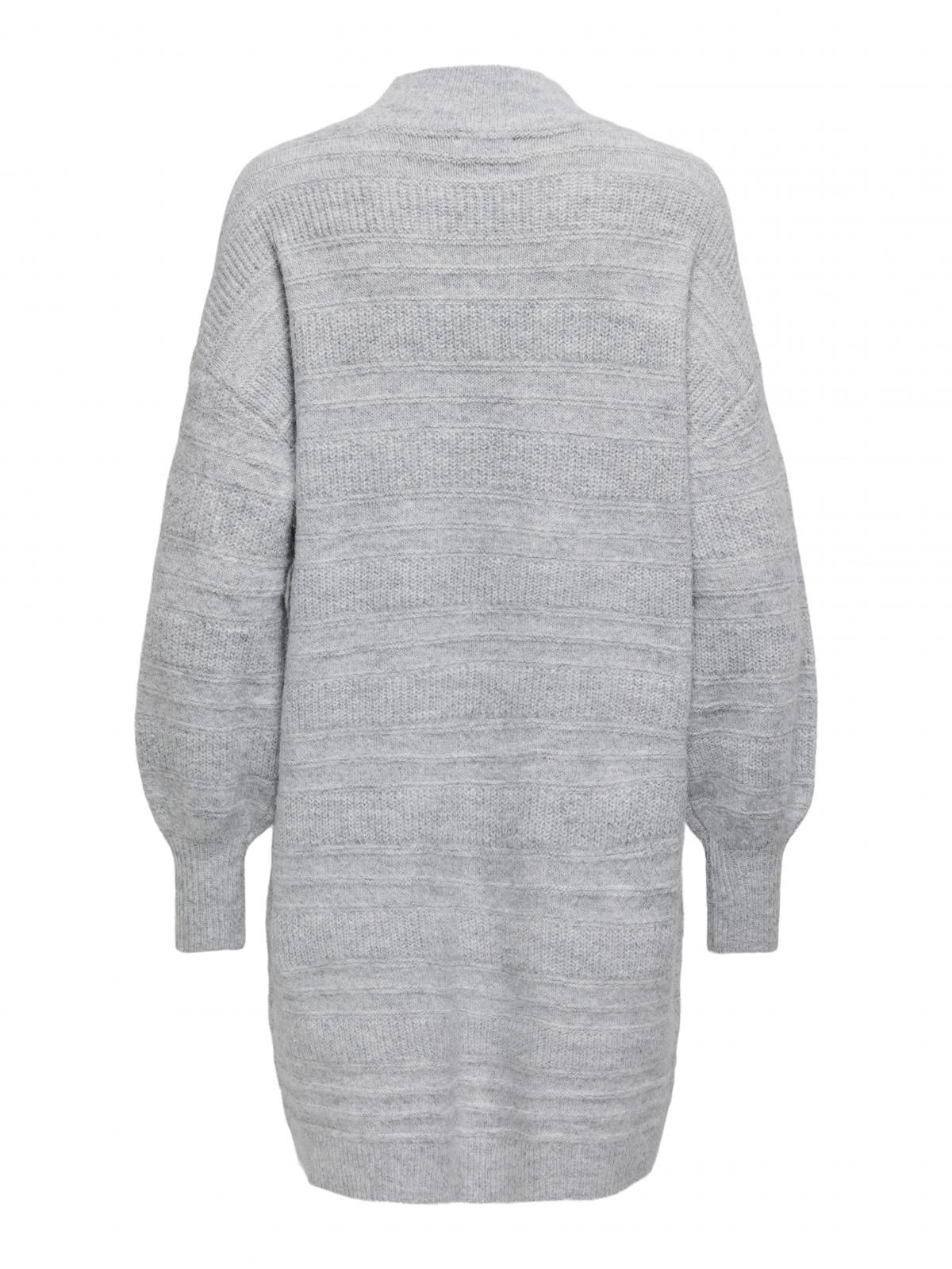 온리 미니멀 니트 하이넥 미니 원피스 15324281_2381 GREY / LIGHT GREY MELANGE - 상세 이미지 4