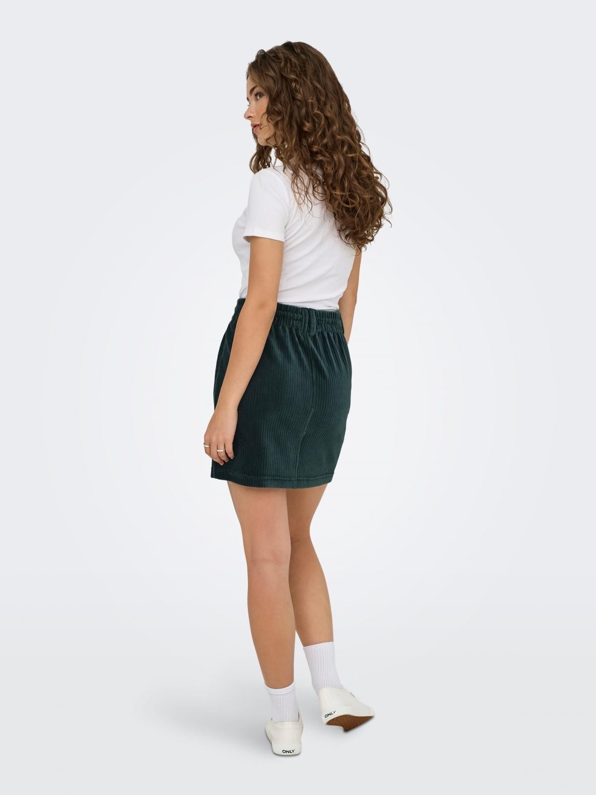 온리 테크니컬 드로스트링 미니 스커트 15192876_1640 GREY / GREEN GABLES - 상세 이미지 2