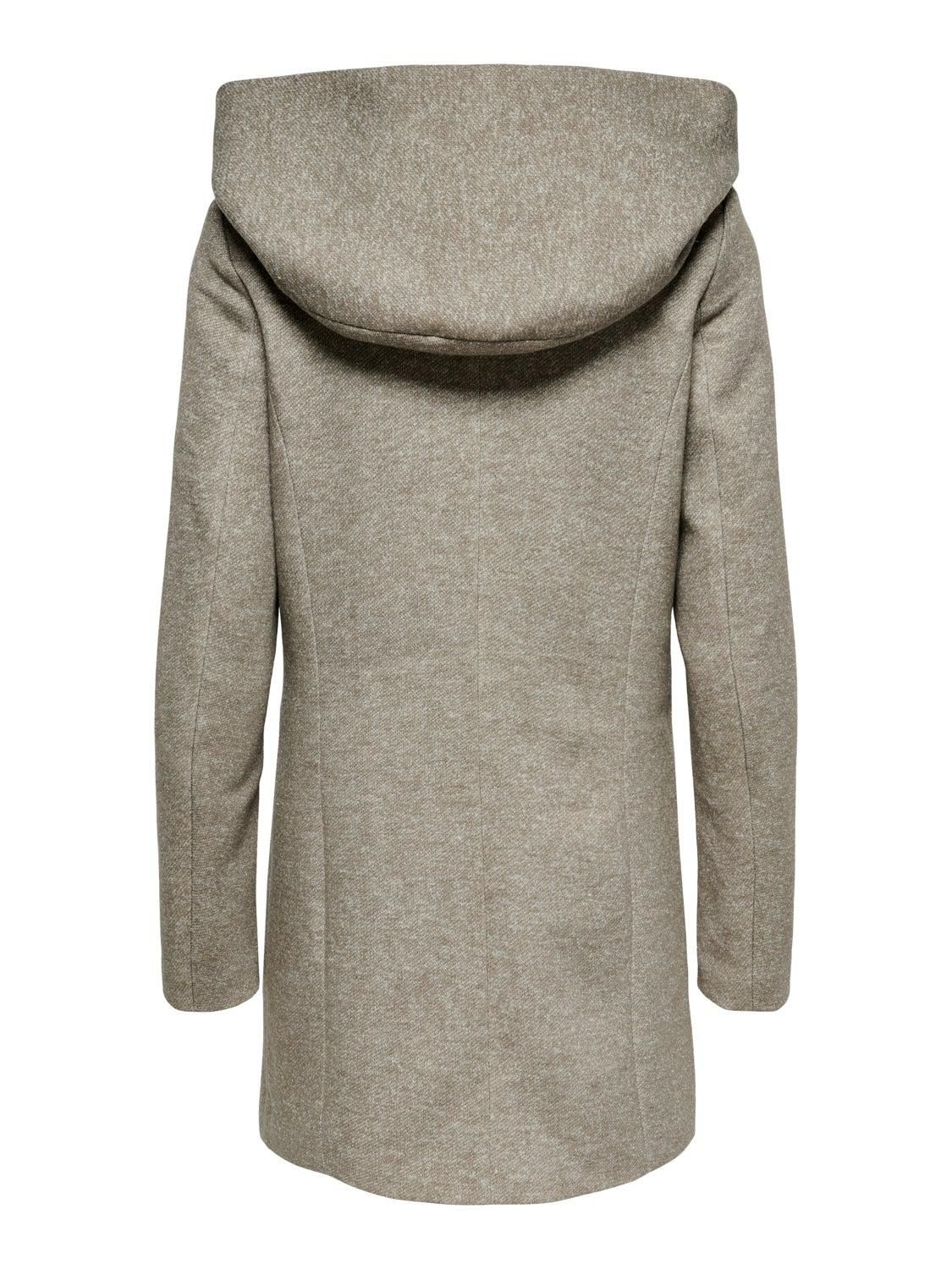 온리 테크니컬 후드 롱코트 15142911_120_869050 GREY / WALNUT - 상세 이미지 4