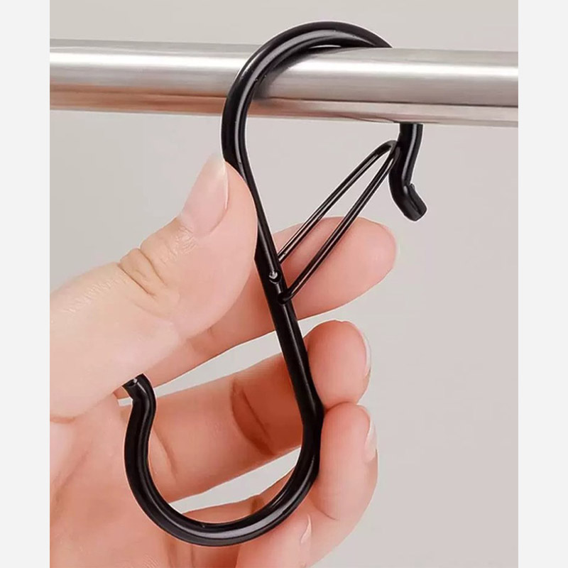 포포가든 고정형 S고리 비너 후크 주방걸이 씽크대 12cm 8P 실버 이미지 8