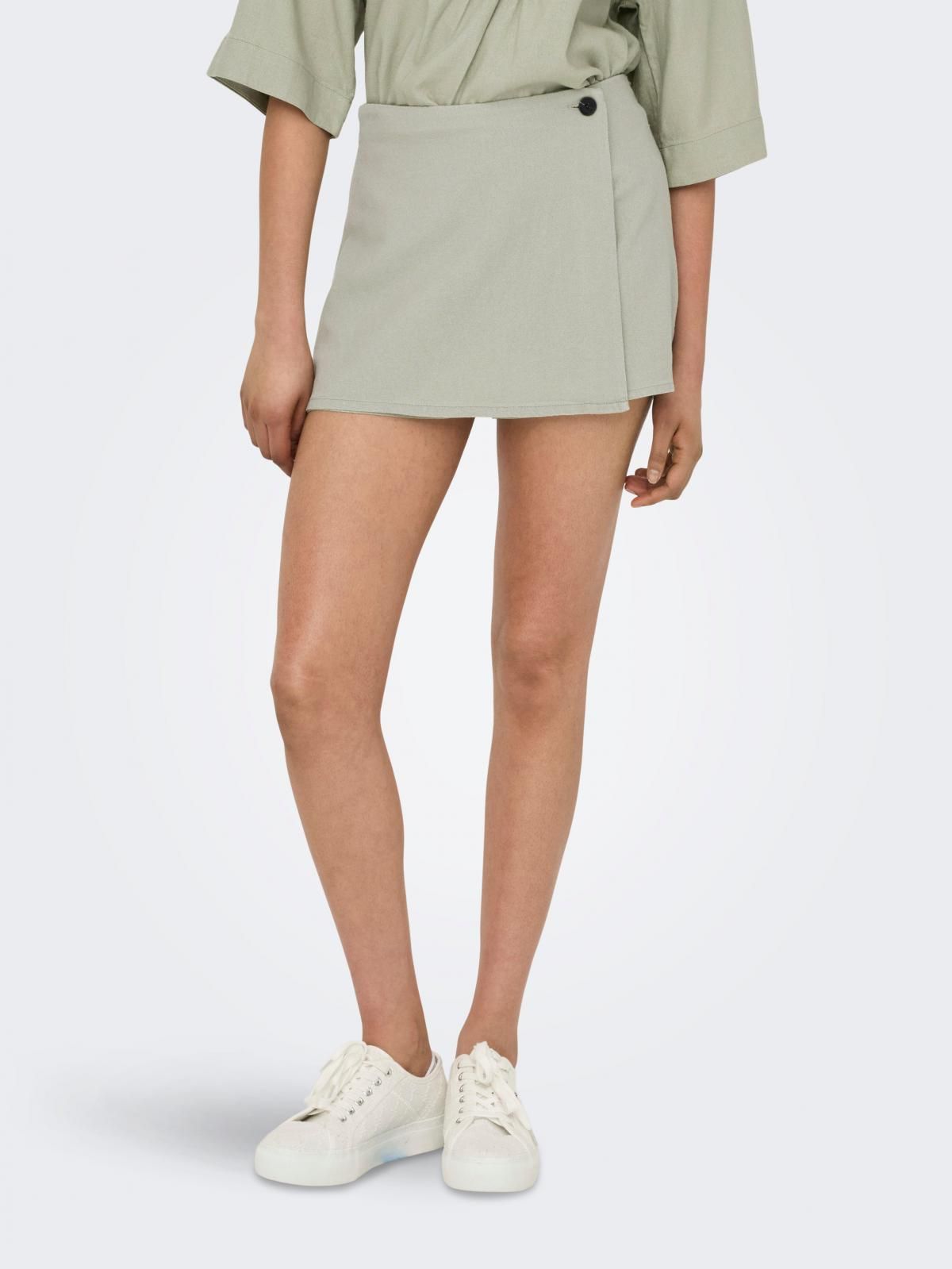 온리 미니멀 랩 미니 스커트 15338905_1900 GREY / TEA - 메인 이미지