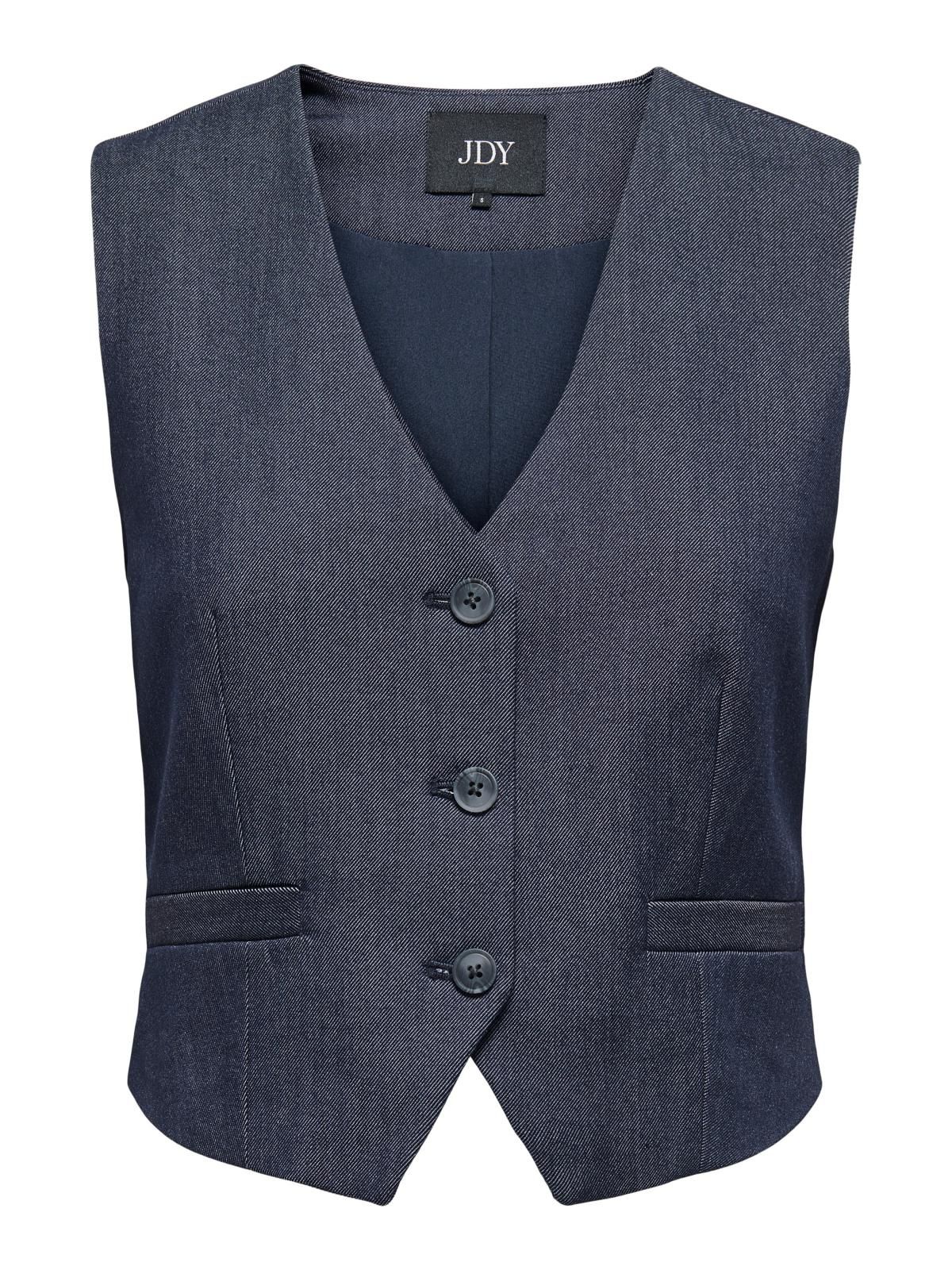 제이디와이 테일러드 클래식 베스트 15358634_2114 BLUE / DARK BLUE DENIM - 상세 이미지 4