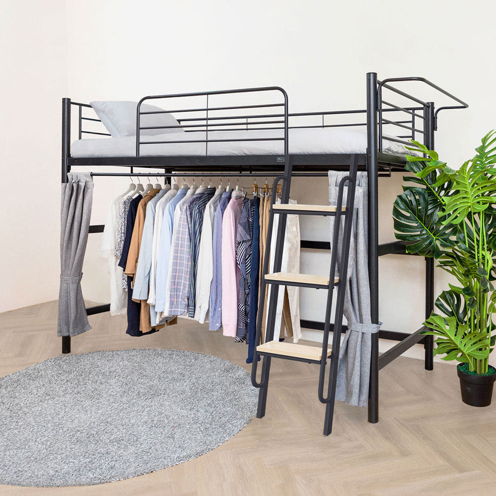 [선물이벤트] 일루일루 코모드i 올인원 기본행거형 벙커침대 옷장 철제 2층 성인 학생 수납