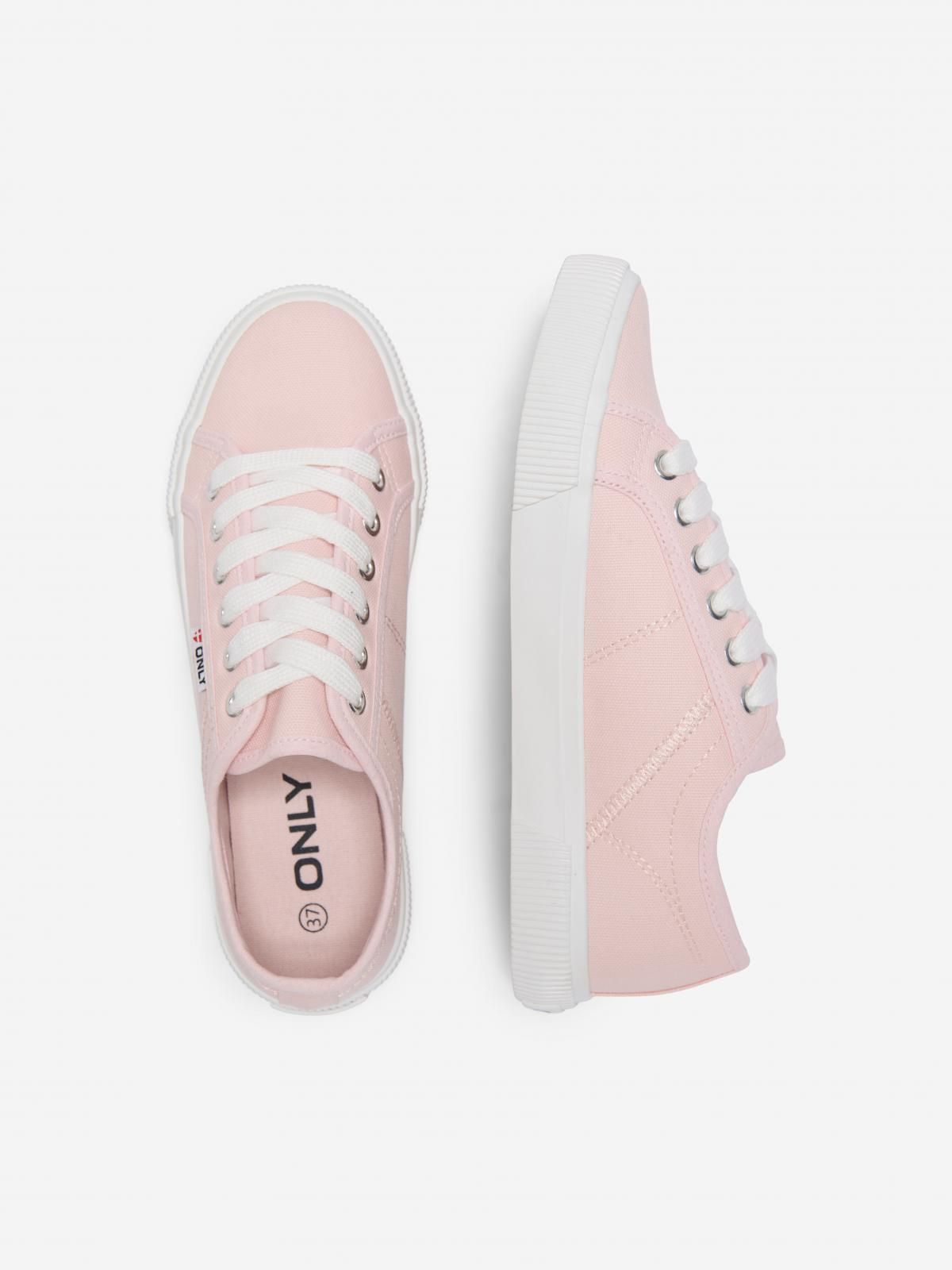 온리 베이직 캔버스 로우탑 스니커즈 15318098_845 ROSE / SILVER PINK - 상세 이미지 3