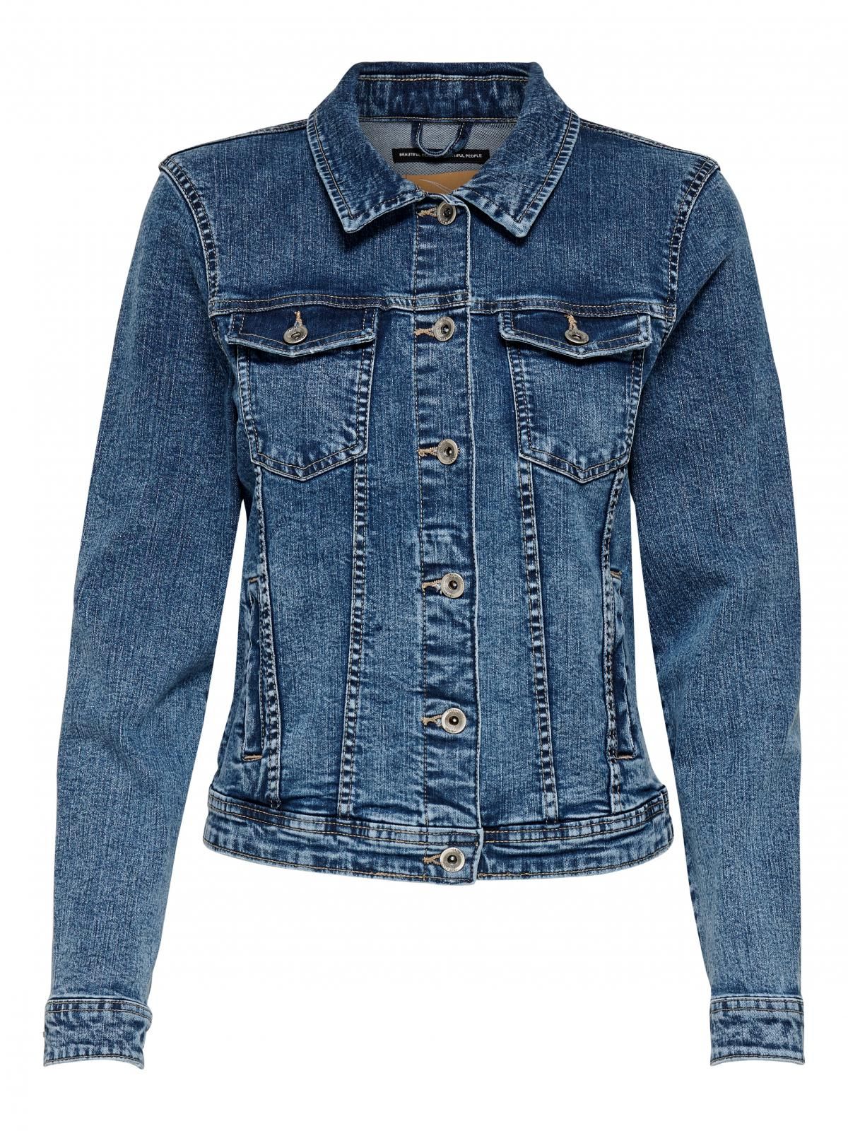 온리 클래식 데님 재킷 15170682_2115 BLUE / MEDIUM BLUE DENIM - 상세 이미지 3