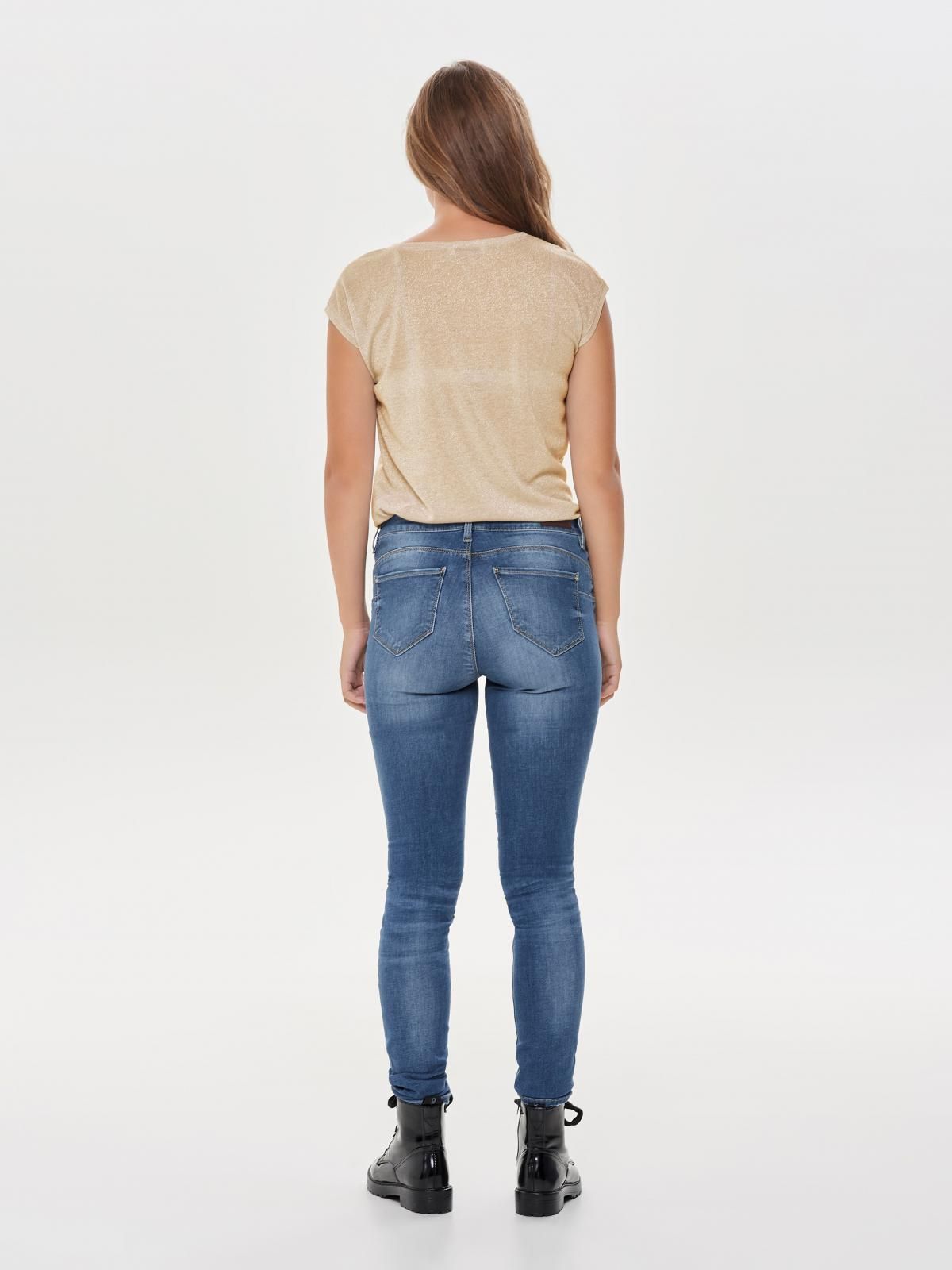 온리 베이직 라운드넥 반팔 티셔츠 15136069_2701 SILVER / GOLD COLOUR - 상세 이미지 3