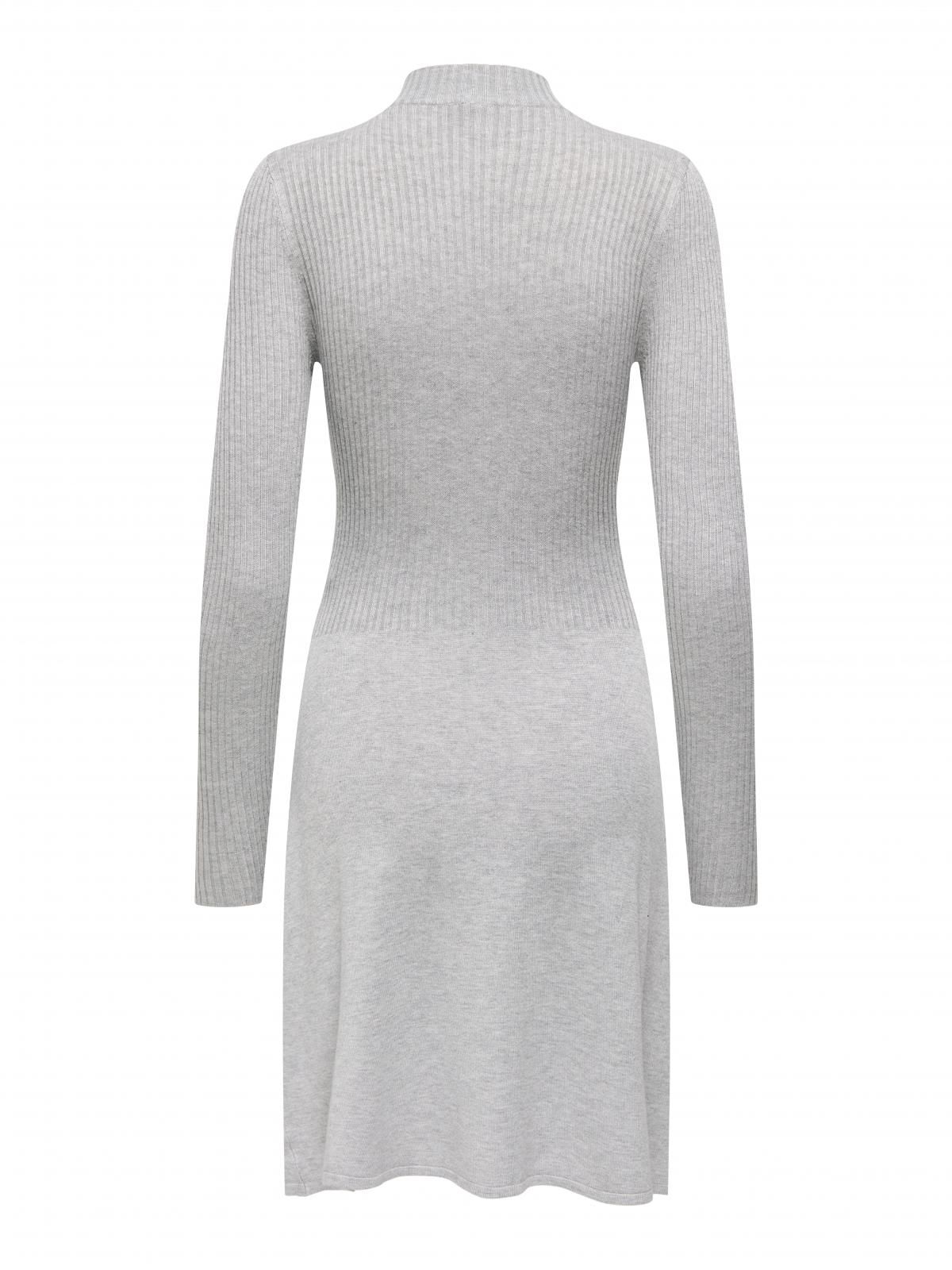 온리 베이직 하이넥 니트 미니 원피스 15261975_2381 GREY / LIGHT GREY MELANGE - 상세 이미지 4
