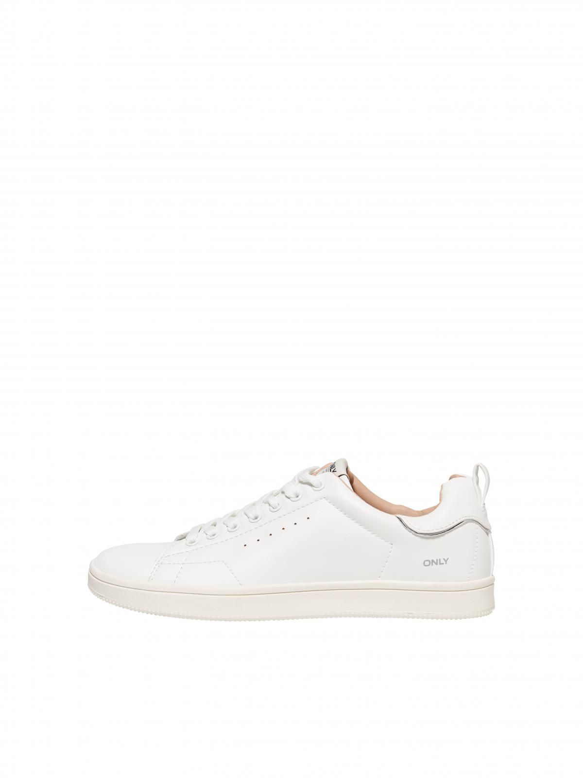 온리 베이직 화이트 로우탑 스니커즈 15184294_2206 WHITE / WHITE - 메인 이미지