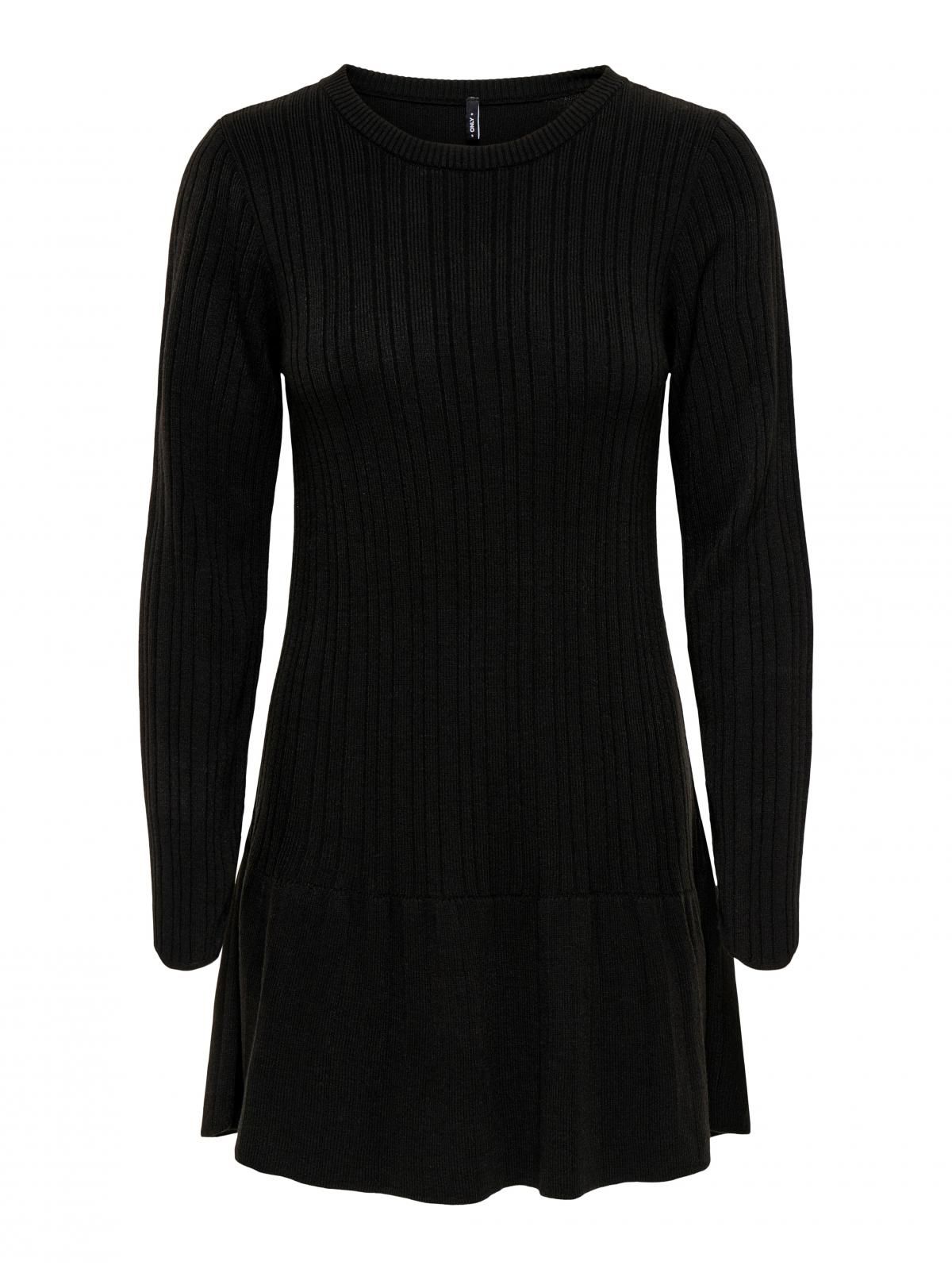 온리 플랫니트 하이넥 미니 원피스 15365667_2161 BLACK / BLACK - 상세 이미지 3