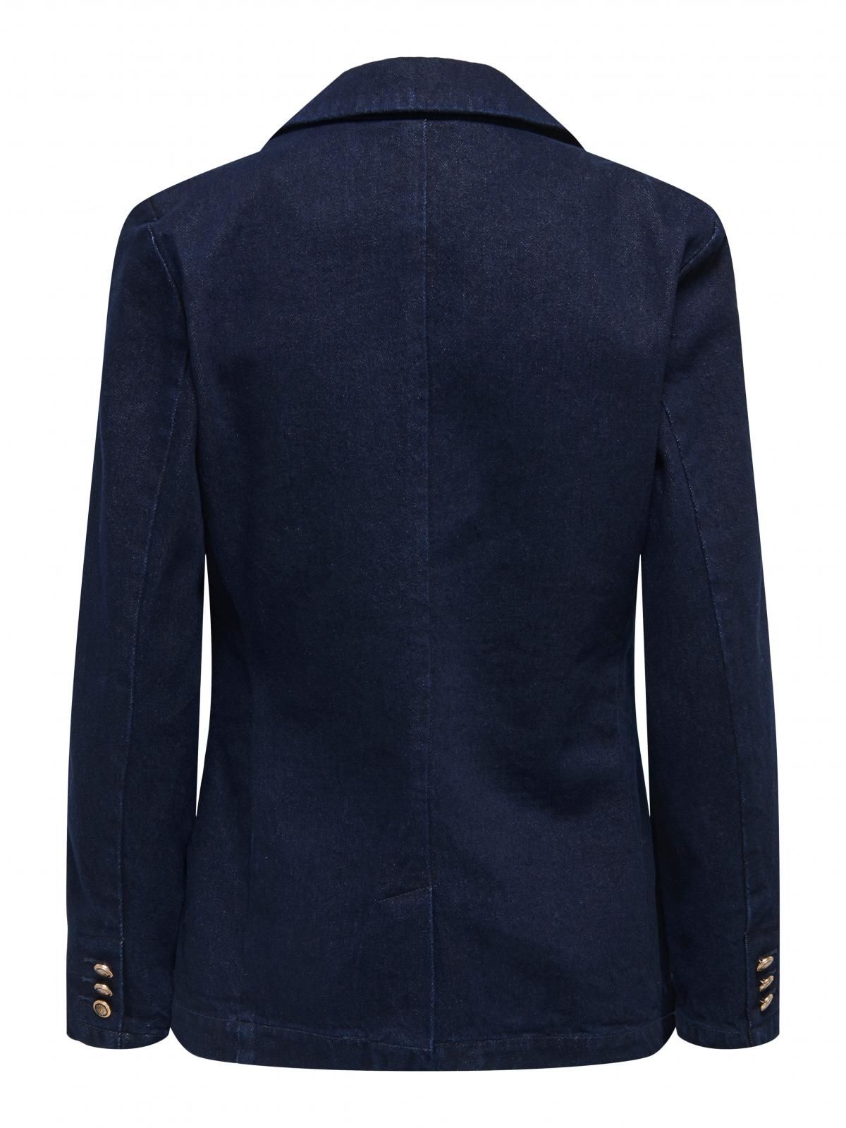 온리 데님 더블버튼 테일러드 재킷 15360349_2114 BLUE / DARK BLUE DENIM - 상세 이미지 5