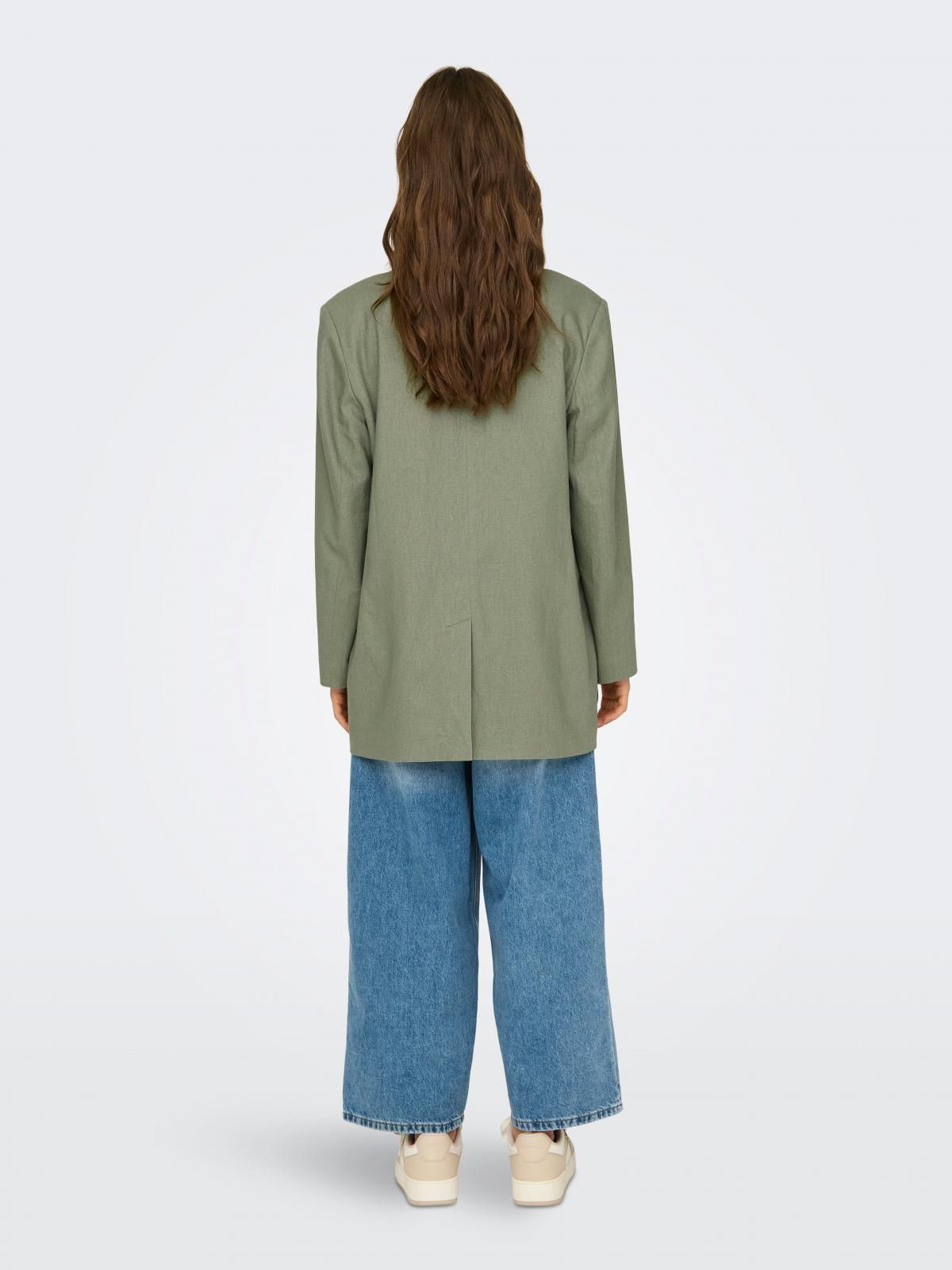 온리 테일러드 오버사이즈 클래식 블레이저 15290245_1889 GREEN / OIL GREEN - 상세 이미지 2