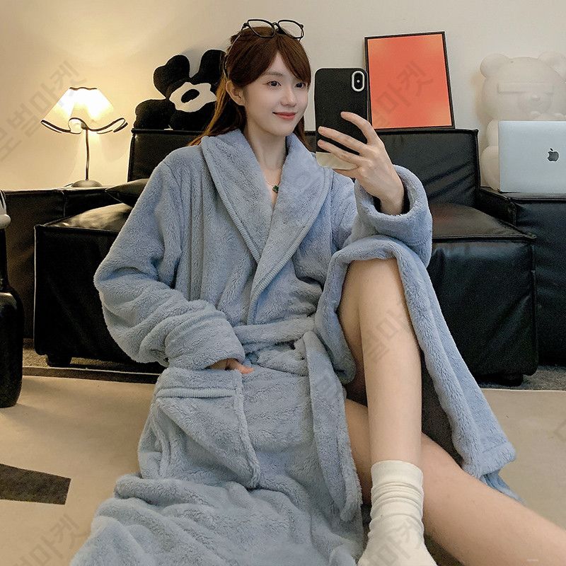남자원피스 남성 잠옷 빅사이즈 홈웨어 파자마 극세사 - 상세 이미지 3