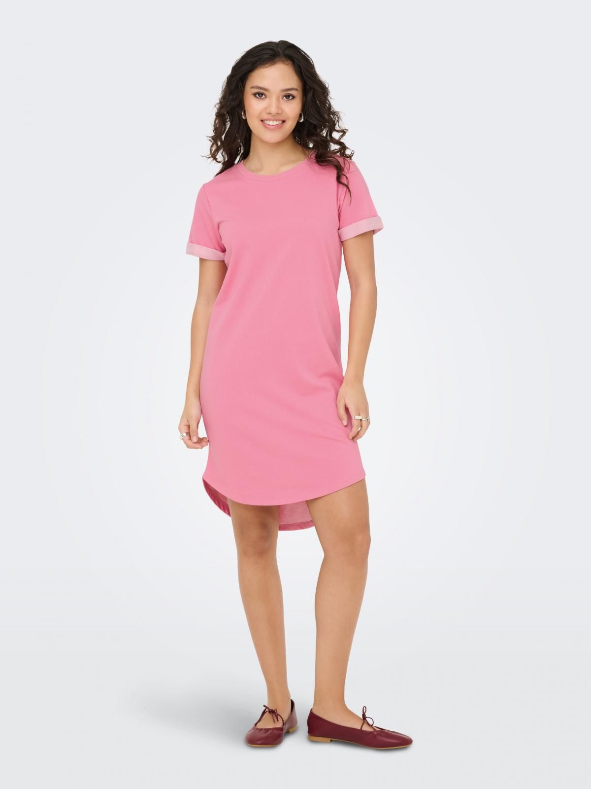 제이디와이 데일리 져지 반팔 미니 원피스 15174793_934 ROSE / CASHMERE ROSE - 상세 이미지 2