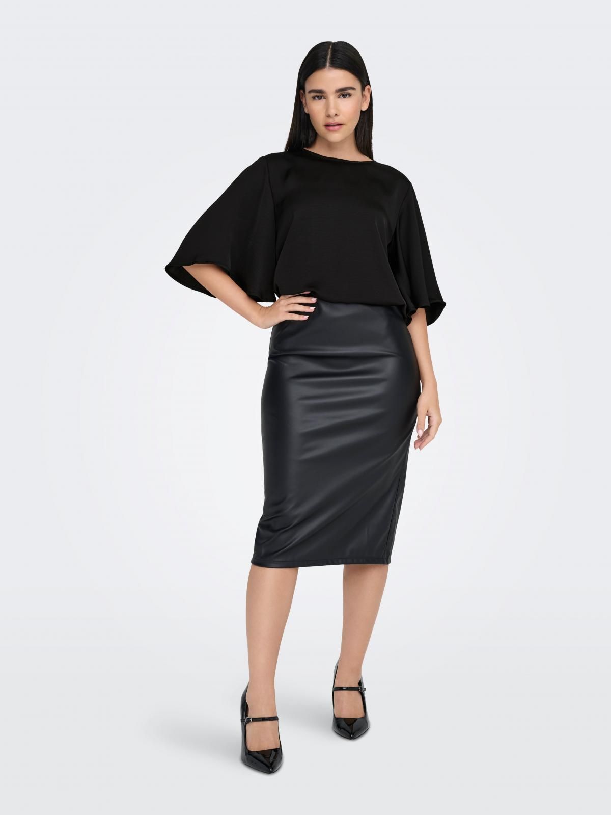 제이디와이 볼륨소매 블랙 블라우스 15336606_2161 BLACK / BLACK - 상세 이미지 5