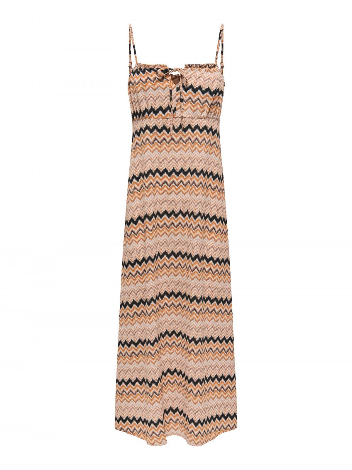 온리 패턴 스트랩 롱 원피스 15264455_560_1114047 ORANGE / INCA GOLD - 상세 이미지 3