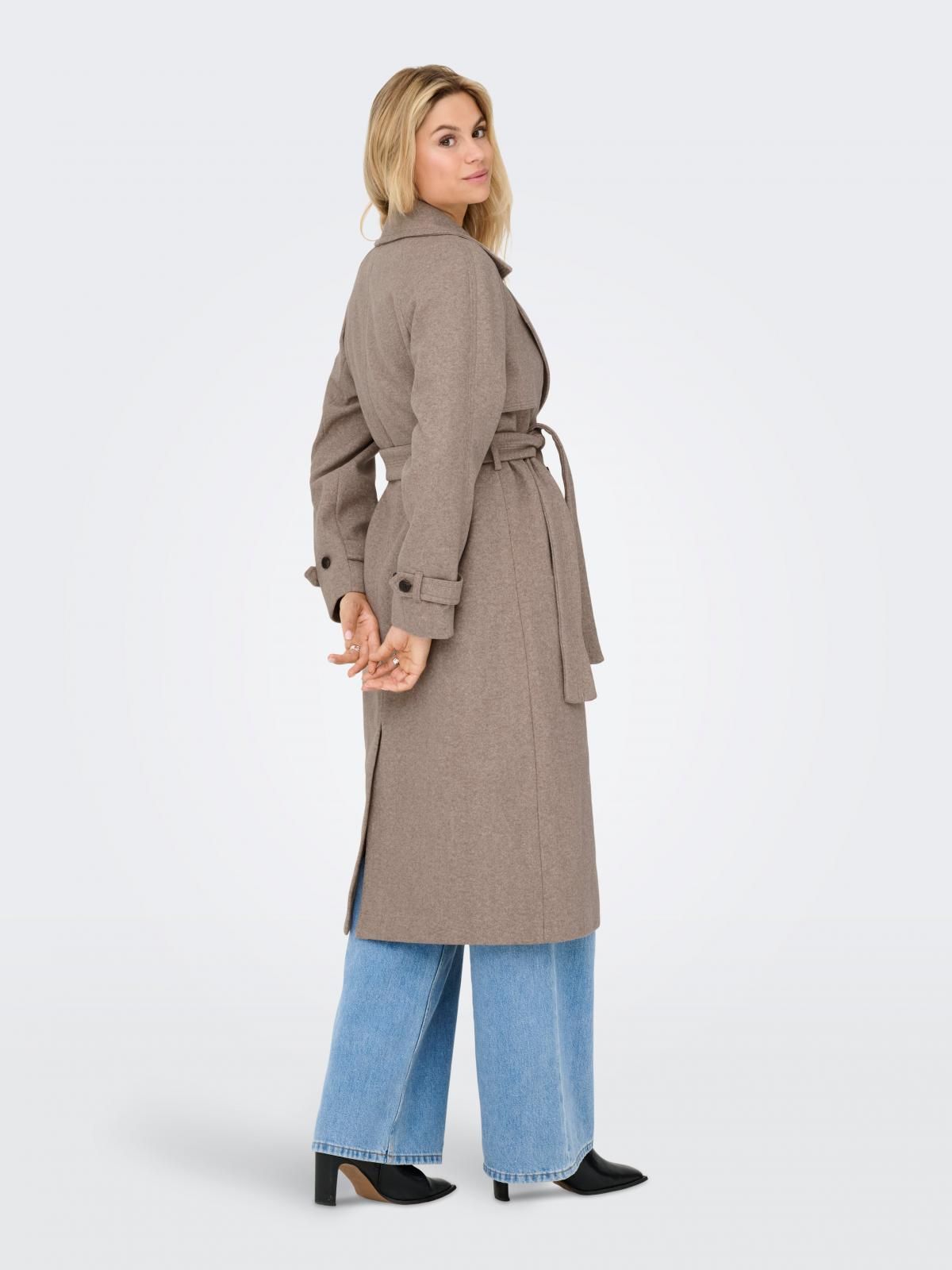 온리 테크니컬 소프트 롱 벨티드 코트 15373586_116_1270340 WHITE / SIMPLY TAUPE - 상세 이미지 2