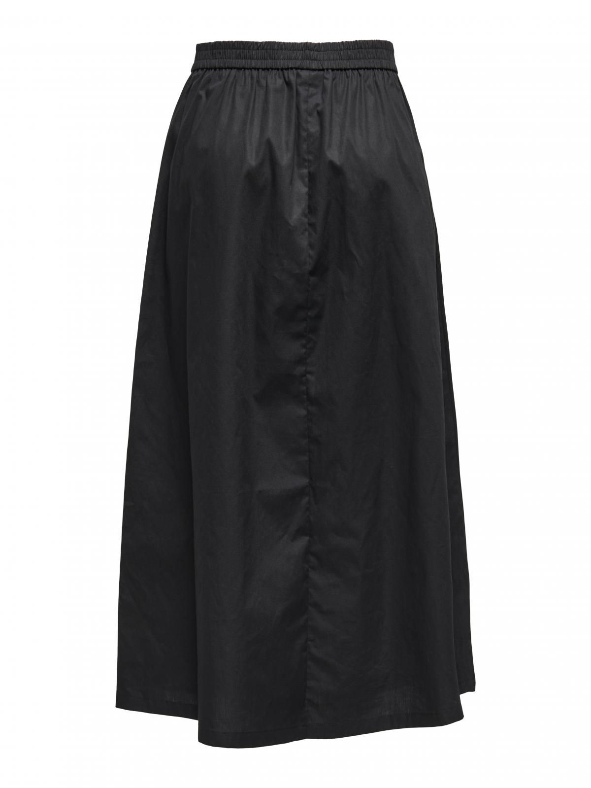 온리 베이직 롱스커트 밴딩 15370417_2161 BLACK / BLACK - 상세 이미지 4