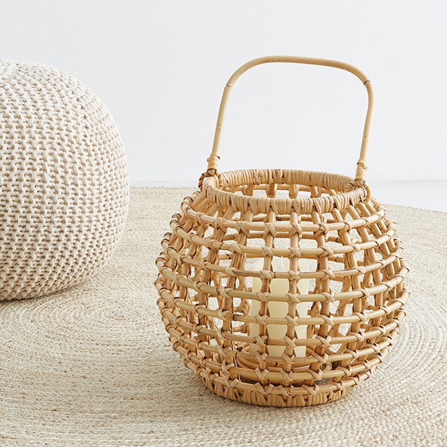 PASAR 양초랜턴 라탄 34 CR0014 - 메인 이미지