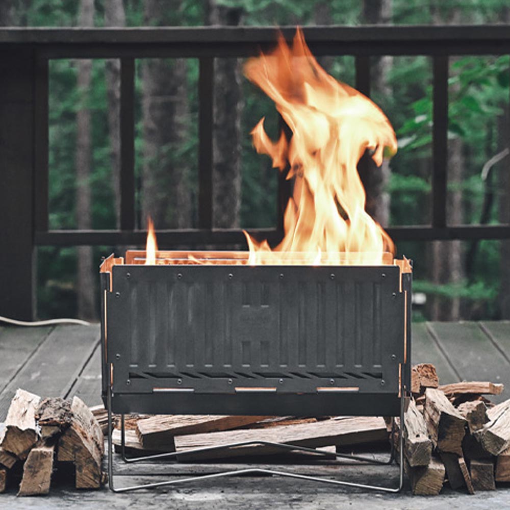 살반 컨테이너 이중연소 캠핑 화로대 BBQ 그릴 불멍 스토브