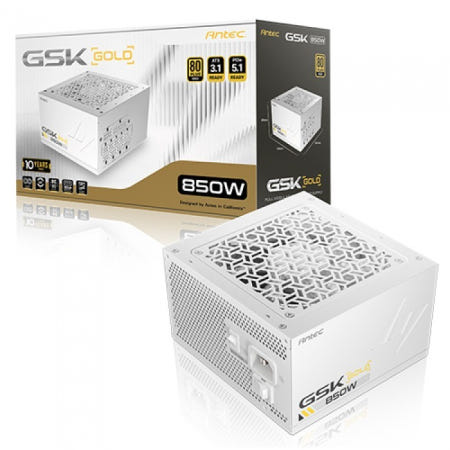 Antec GSK 850W V2 화이트 80PLUS골드 풀모듈러 ATX3.1/ 파워 서플라이 / M