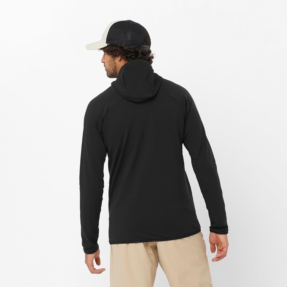 살로몬 남성용여성용 등산  후리스 자켓 후디 ESSENTIAL LTWARM HOODIE MEN - 상세 이미지 3