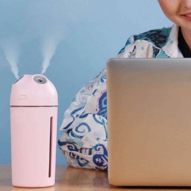듀얼 미니 가습기 USB충전 차량 내부 촉촉하게