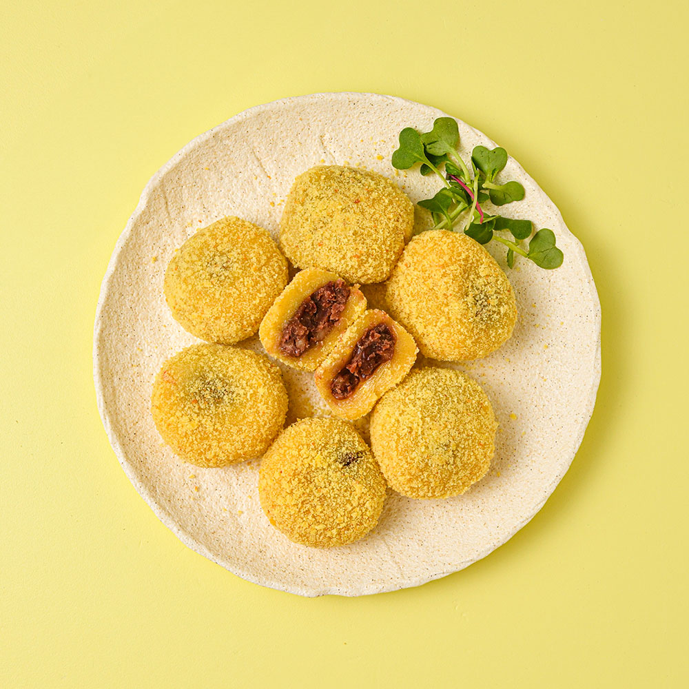 메고지고 호박 찹쌀떡 50g x 8봉 모찌 선물포장 냉동떡 개별포장 - 상세 이미지 3