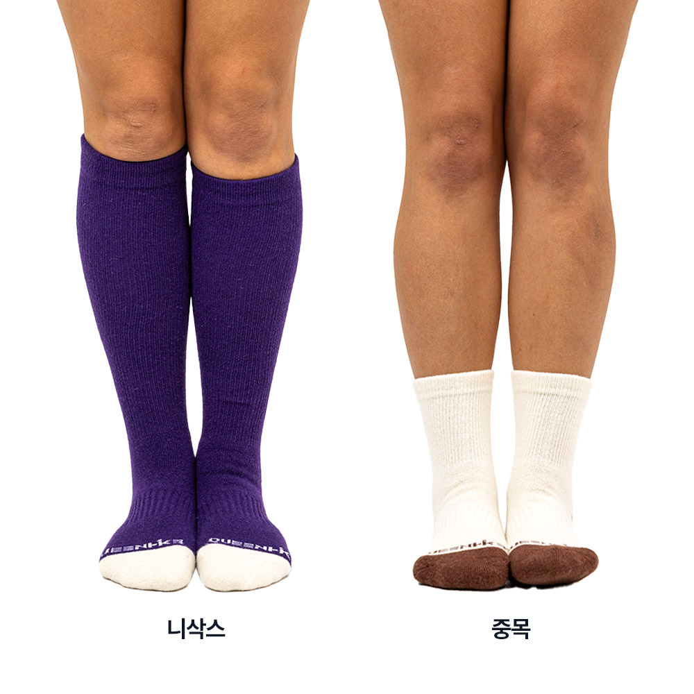 퀸하이크 메리노울 등산양말 니삭스/중목 보온 2중쿠션 에이라시리즈 겨울 여성 울양말 이미지 6