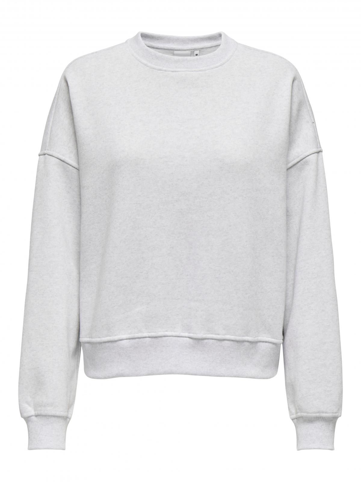 온리 라이트그레이 베이직 스웨트셔츠 15346570_2381 GREY / LIGHT GREY MELANGE - 상세 이미지 4
