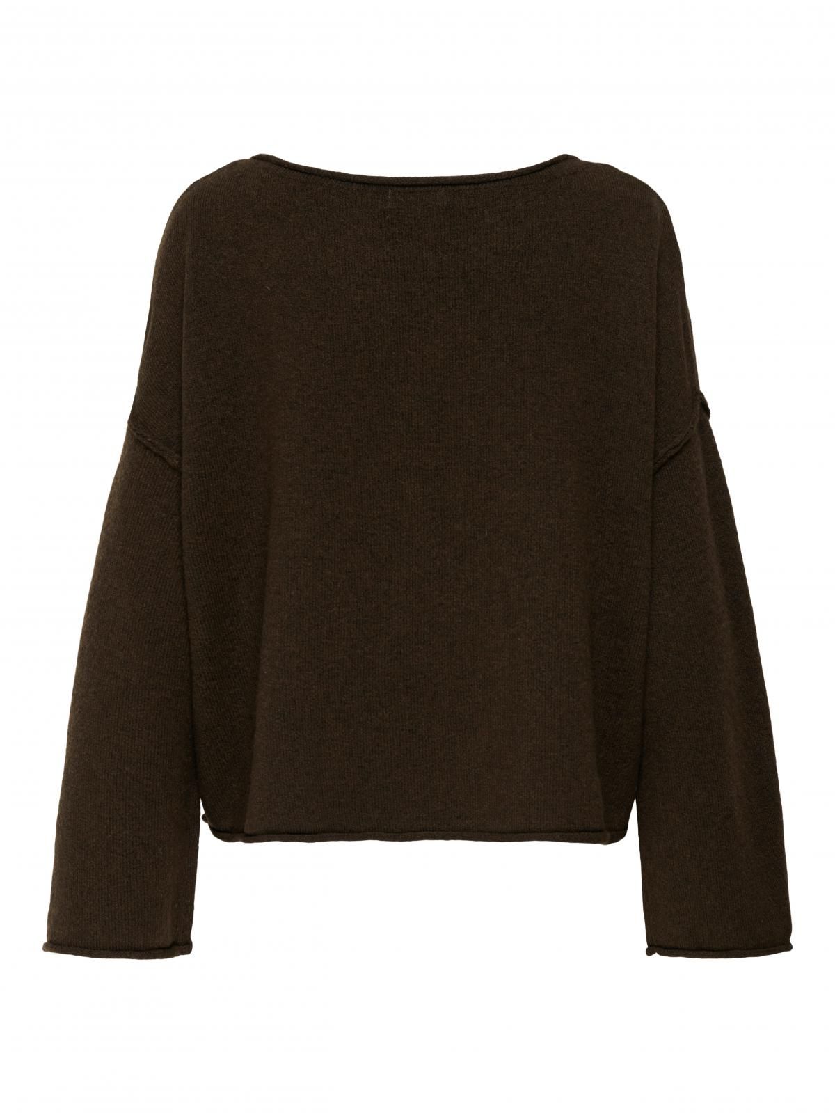 제이디와이 루즈핏 보트넥 여성 니트 풀오버 15336780_273_1153747 BROWN / SLATE BLACK - 상세 이미지 4