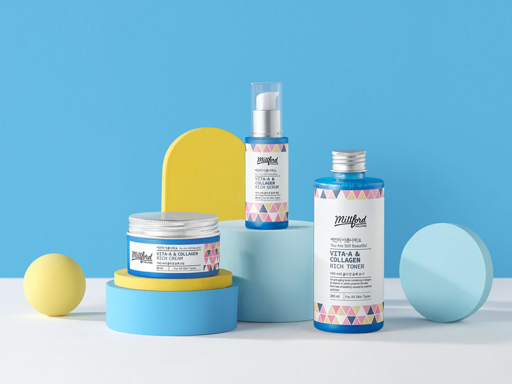 밀포드 비타민 A 콜라겐 듬뿍 주름개선 판테놀 수분 크림 80ml 이미지 6